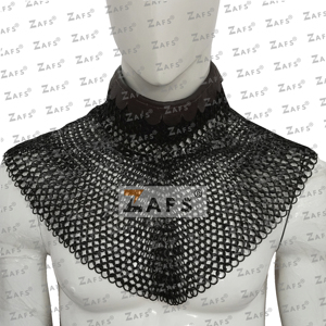 Armadura de Caballero de obispo Medieval hecha a mano de acero suave Chainmail Gorget Collar de disfraz histórico mejor para recreación Fair Cosplay - Product Image 1