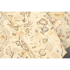 2.3x4.4 ft Rug, Vintage Turkish Rug, <b>Yellow</b> <b>Wool</b> Rug - Product Image 5