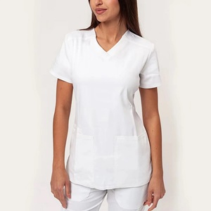 Medical Scrub Suit for Women Fitted Nurse pants Uniform Custom Hospital Scrub <b>Sets</b> High Fashion Medical Suit Anti Stain Coating - Product Image 5