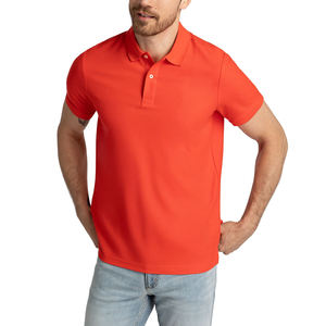 Polo en tricot respirant coupe ample pour homme à manches courtes, vêtements brodés pour homme, polo de golf à col ajusté - Product Image 1