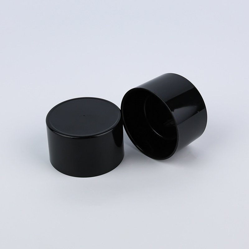 Factory Wholesale 30mm PS Plastic Decorative Cap for Mineral Water Bottles Black Smooth Anti-dust Cover Closures