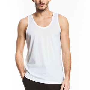 OEM Motif personnalisé Débardeur à dos en Y pour hommes Chemise d'entraînement musculaire décontractée et respirante en polyester - Product Image 4