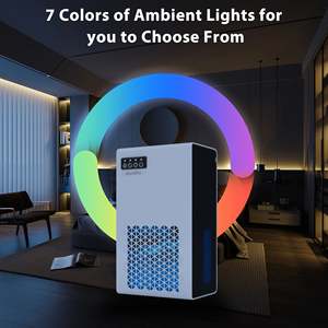 Quiet 95OZ Auto Shut off <b>Dehumidifier</b> with 7 Color Ambient Light Desiccant Material for Home RV Livingroom Bedroom - Product Image 6