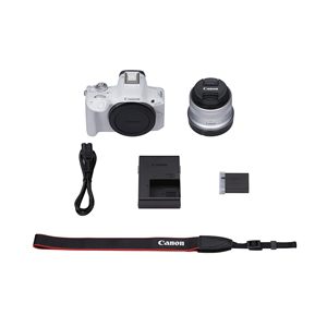 Appareil photo numérique hybride compact avec vidéo UHD 4K, capteur APS-C 24,2 MP, prise de vue en rafale 15 images par seconde, écran tactile multi-angle, Wi-Fi - Product Image 1