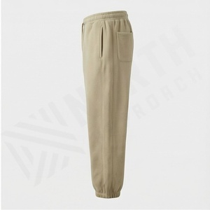 Pantalones Deportivos de Felpa para Hombre, 100% Algodón, Lavado Ácido, Corte Regular, para Gimnasio, Entrenamiento, Estilo Otoñal, Ropa Urbana Premium - Product Image 3