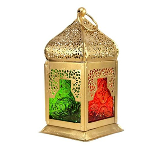 High Quality Brown Metal Material Hanging Lantern Luxury <b>Decorative</b> <b>Moroccan</b> Hanging Lantern For Home Festive Use Best Price - Product Image 6