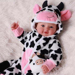 Muñeca Reborn Sonriente Babeside Lyle <span class=keywords><strong>de</strong></span> 17 Pulgadas, Muñeca Recién Nacida Realista <span class=keywords><strong>de</strong></span> Vinilo, Cuerpo <span class=keywords><strong>de</strong></span> Tela Suave, Juguete <span class=keywords><strong>de</strong></span> Moda Realista - Product Image 3