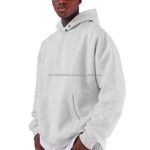 Sweat à capuche homme surdimensionné de marque populaire Logo personnalisé mode Streetwear impression 3D en relief conception vierge unie hiver XS taille ODM - Product Image 1