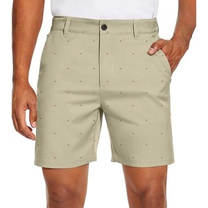 <b>Mens</b> 7" Golf <b>Shorts</b> Pockets - Flat Front Casual <b>Men's</b> Classic Cargo Stretch <b>Short</b> - Product Image 1