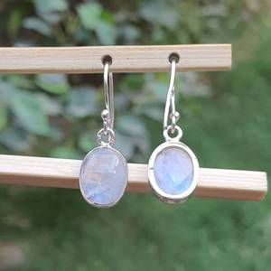 ต่างหูแบบกลมทำด้วยมือทำด้วยมือทำจากเงิน925ต่างหูห้อยอัญมณีสีรุ้งเครื่องประดับเพชรต่างหูสำหรับงานแต่งงานของขวัญสำหรับเธอ - Product Image 5