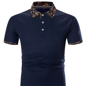 Polo deportivo personalizado de alta calidad para hombre, Polo de golf de manga corta con logotipo bordado de impresión digital por sublimación - Product Image 1