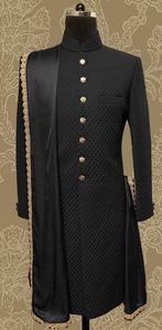 NEW ELEGANT SHERWANI ,<b>PANT</b> WITH ZARI EMBROIDERY on STOLE DRESS & ALSO MATCHING SHOE WITH DRESS for PARTY-WEAR/WEDDING @ 2023 - Product Image 2