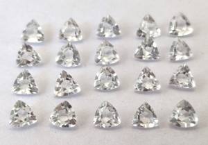 Topaze blanche naturelle 7mm trillion à facettes coupe de qualité supérieure-Topaze blanche en vrac excellente qualité - Product Image 6