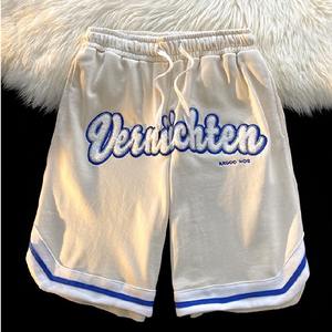 Pantalones cortos informales para hombre con letras retro de calle al por mayor, pantalones informales holgados, pantalones deportivos de baloncesto, cinco Pantalones - Product Image 4