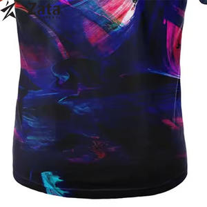 Camisetas de sublimación, camisetas de poliéster ajustadas con estampado sublimado gráfico personalizado al por mayor, camisetas impresas digitalmente de manga corta - Product Image 4