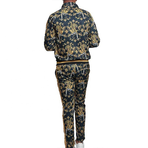 Trajes de chándal de alta calidad para hombres/Chándal de hombre con combinación de colores ajustados a la moda para ropa de entrenamiento - Product Image 2