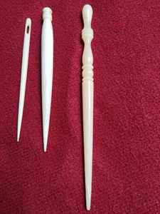 Fabricant d'aiguilles à tricoter en bois de grande taille accessoires de couture pour le tissage de tissu de laine crochets de luxe bâton de fil Simple - Product Image 3