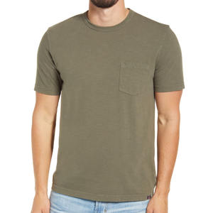 T-shirts respirants à manches courtes 100% coton pour hommes T-shirts vierges fabriqués en usine 250 et 300 T-shirt GSM pour hommes - Product Image 1