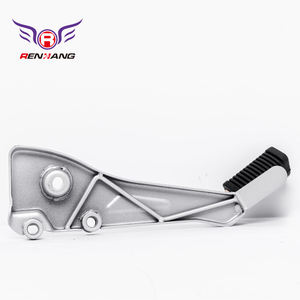 Repose-pieds de moto en acier soudé blindé d'origine <span class=keywords><strong>Renhang</strong></span>, peinture argentée, inférieur pour Motomel Blitz International - Product Image 3