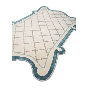 Alfombra Jardins Du Monde Ivory de Lana y Seda de Bambú Anudada a Mano, 10 mm de Grosor, Forma Rectangular para Sala de Estar y Dormitorio - Modelo Esk-9039 - Product Image 2