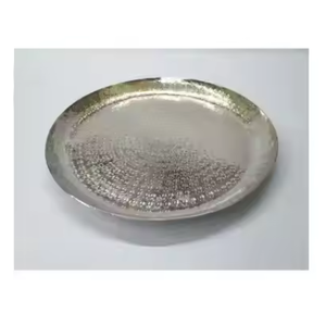 Plateau de service classique décoratif fait à la main, plateau de service miroir inférieur en aluminium personnalisé moderne et élégant unique - Product Image 4