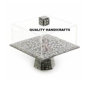 ที่วางเค้กทำจากไม้วัสดุทำจากเรซินเครื่องมือสำหรับเค้กงานหัตถกรรมอินเดียสำหรับงานแต่งงาน/วันเกิด - Product Image 6