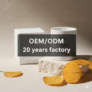 Оптовые ароматические свечи из соевого воска ручной работы класса люкс с керамическим основанием для супермаркетов и интернет-магазинов (под собственной торговой маркой) - Product Image 2