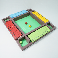 Juguete educativo Montessori clásico, juego de estrategia de madera hecho a mano 'Shut the Box' para todas las edades