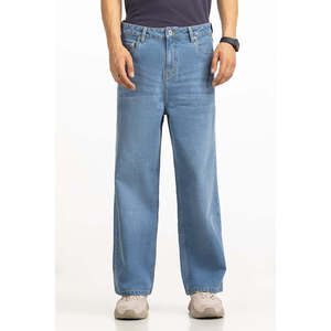 Jean Boyfriend Taille Haute Coupe Large en Denim Skinny avec Tissage Tricoté et Décoration de Trous Colorés Effet Délavé pour l'Hiver - Product Image 4