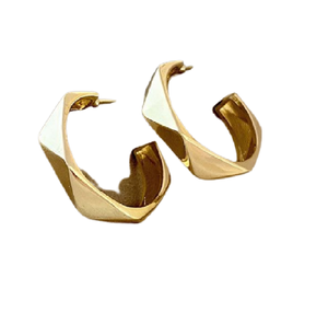 ต่างหูทองเหลืองสำหรับทุกวันทำจากงานทำมือที่ประณีตสำหรับสุภาพสตรีและแฟชั่นต่างหูหมุดดอกทานตะวันสำหรับฤดูใบไม้ผลิ - Product Image 3