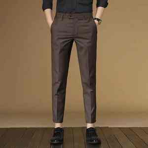 High Quality Men's Pants Custom Leisure Cotton Breathable Summer Straight <b>Elastic</b> <b>Jeans</b> men's pants men's trousers - Product Image 5