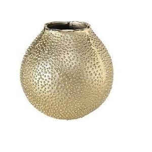 Vase à fleurs en métal fini classique de style luxueux de conception artisanale écologique Vases à fleurs de salon de décoration de table - Product Image 5