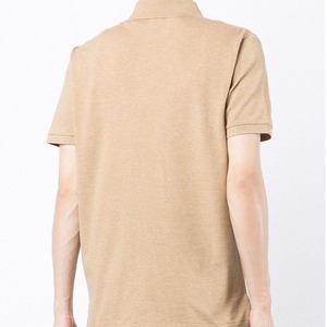 Polo de hombre personalizado al por mayor, ropa de punto lisa en blanco con logotipo impreso - Product Image 4