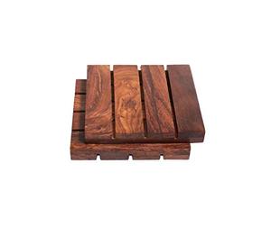 ที่รองแก้วไม้สำหรับใช้ในบ้านที่รองแก้วทำจากไม้ - Product Image 4