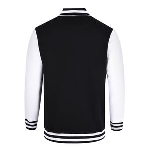 Blouson de baseball universitaire avec logos brodés sur mesure pour hommes Bomber léger et décontracté à boutons coupe ajustée Vente en gros OEM uni - Product Image 6