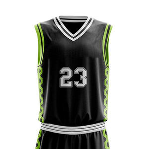 Maillots de basketball réversibles 2025 en gros – Respirants, noirs, imprimés, personnalisables avec noms d'équipe, sans manches, tenues de sport, uniformes de basketball - Product Image 5
