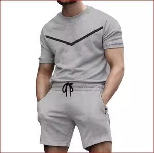 Conjunto Deportivo Corto de Verano para Hombre, Tejido Transpirable, Camiseta y Pantalones Cortos, Colores y Logotipos Personalizables - Product Image 5