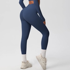 Top Notch High Quality Women's Slim Fit Yoga <b>Leggings</b> New Arrival with Solid Pattern Pakistan Made - Product Image 4