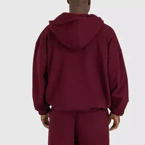 Ventes en gros de survêtements pour hommes de haute qualité, sur mesure, avec fermeture éclair, en molleton 100% coton, jogging pour hommes - Product Image 4