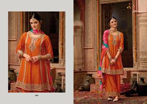 Elegante traje Palazzo de fiesta con aspecto de diseñador adornado Kurti y Palazzo de fabricante y proveedor indio - Product Image 4