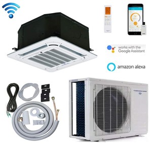 Aire Acondicionado Mini Split de Techo Hyper Heat de 18000 BTU, el Más Vendido -22 ° Sistema HVAC Inteligente con Bomba de Calor F y WiFi, 20 SEER - Product Image 1