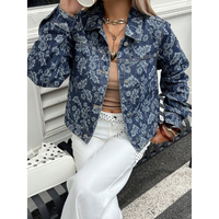 Chaqueta Vaquera de Moda para Mujer, Invierno 2025, Venta al Por Mayor, Abrigos de Mezclilla para Mujer, Ropa Femenina, Servicio OEM