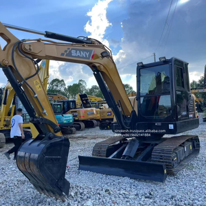 Gran oferta 90% nuevo SANY SY60C pequeña excavadora núcleo maquinaria de construcción 6ton funcionamiento con Motor motor bomba de engranajes rodamiento - Product Image 4