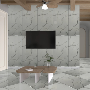 Azulejos de Porcelana Pulida y Esmaltada de 60x120 cm 14004, Azulejos Modernos Brillantes Antibacterianos y Resistentes a los Ácidos para Pisos y Paredes, para Hogar y Comercios - Product Image 5