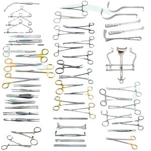 ชุดเครื่องมือผ่าตัด laparotomy พื้นฐาน102ชิ้นจากสเตนเลสสตีลแหล่งจ่ายไฟด้วยมือได้รับการรับรองคลาส I ใหม่ - Product Image 1