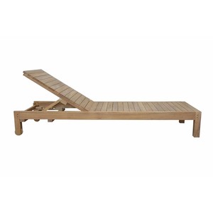 Teak Sun Lounger Chaise Lazy Swimming Pool Beach Sun Bed Modern Style for Hotel Project Furniture - Product Image 2
