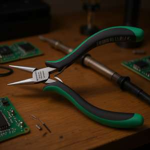 Pince à bec rond électronique Stahlwille avec poignées 2K - Product Image 3