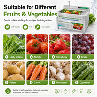 Eddy Current Fruit- en groentewasmachine, roestvrijstalen spoelbakwasser voor restaurantkeuken, rechtstreeks van de fabriek