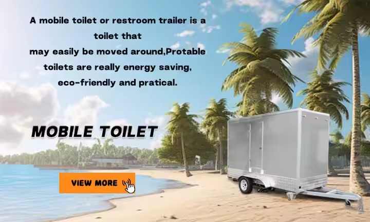 Prefab Studio House Portable Container Toilet Mobile Toilet Trailer