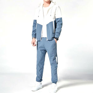 Ensemble de survêtement de jogging imperméable en nylon de haute qualité pour hommes, coupe-vent léger, grandes tailles, collection hiver 2026 – Vente en gros - Product Image 4